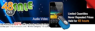 Shopclues 48 hours Sale :Get additional 20% off on Audio and Video