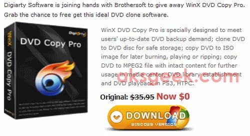Free Software : WinX DVD Copy Pro Licensed Version For Free