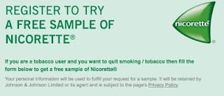 [Back Again] Free Sample of Nicorette Chewing Gum (Quit Smoking)