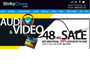 Shopclues Audio-Video Products 48 hours Sale
