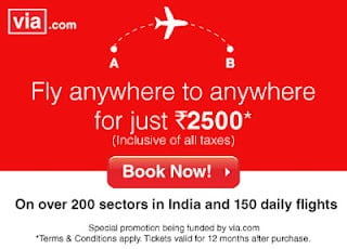 Fly Anywhere to Anywhere in India for Rs.2999 (No Hidden Charges)