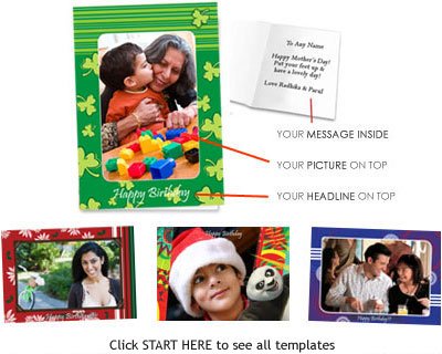 Free Personalised Greeting Card worth Rs.105 (Only shipping Rs.30)