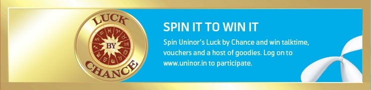 [Only Uninor Users] Uninor Spin it to win talktime, Vouchers and Goodies