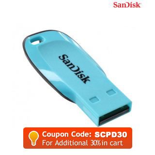 Sandisk Cruzer Blade 4GB Blue pen drive