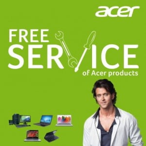 Free Service of Acer Laptop on 24th Jan – Valid across India