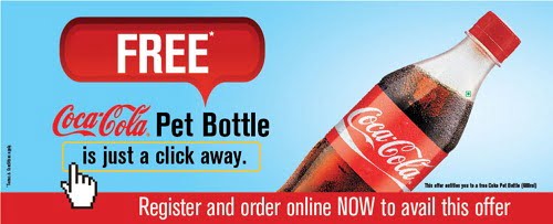 Free 600ML Coca Cola Pet Bottle with every order at Mcdonalds