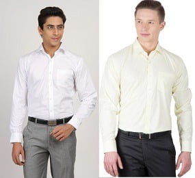 Men’s Formal Cotton Blend Shirts: Min 50% Off on Arihant Formal Shirts