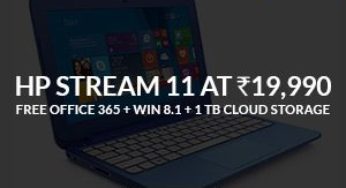 Inexpensive yet Spectacular: HP Stream 11-d023tu Notebook (CDC/ 2GB/ 32 GB EMMC/ Win8.1) for Rs.19990 Only with Amazing Offer @ Flipkart 