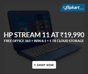 Inexpensive yet Spectacular: HP Stream 11-d023tu Notebook (CDC/ 2GB/ 32 GB EMMC/ Win8.1) for Rs.19990 Only with Amazing Offer @ Flipkart 