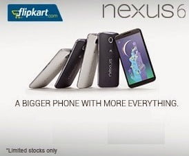Now Motorola Google Nexus-6 for Rs.19999 at Flipkart