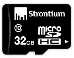 Strontium 32GB MicroSDHC Memory Card (Class 10) for Rs.465 @ Amazon