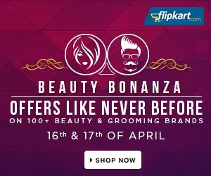Beauty Bonanza: Min 15% Off on Men’s Grooming Products starts from Rs.50 @ Flipkart + 2 FREE Movie Tickets (Valid till 17th April’15)