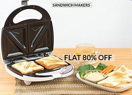 Nova Sandwich Maker – Flat 80% Off, starts from Rs.626 Only @ Flipkart