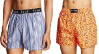Steal Deal: Smugglerz, French Connection Men’s Cotton Boxers – Flat 60% Off starts Rs.160 Only @ Amazon