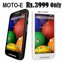 Moto E (1st Gen) for Rs.3999 Only @ Flipkart