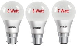 Eveready 6500K Cool Day Light Combo 3 W, 5 W, 7 W LED Bulb for Rs.649 Only @ Flipkart