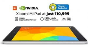 Mi Pad (White, 16, Wi-Fi Only) with 2.2 GHz NVIDIA Tegra Processor for Rs.10999 Only @ Flipkart (Price valid on Website & Flipkart App both)