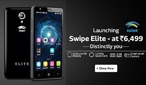 Flipkart Exclusive- New Launch : Swipe ELITE(Black, 16 GB ROM, 2 GB RAM) for Rs.6499 Only