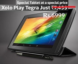 Rs.500 Off For Game Lovers: XOLO Play Tegra Note Tablet (16 GB, Wi-Fi Only) for Rs.6999 Only @ Flipkart