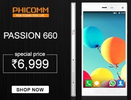 (Rs.2000 Price Drop) Amazon Exclusive: PHICOMM Passion 660 (4G LTE, 5″ FHD IPS Screen, 2GB RAM, 16GB ROM, Dual SIM, 13MP & 5MP Camera, KitKat v4.4, Pedometer) for Rs.6999 Only