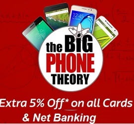 Get 5% Extra Off on All Smartphones (Price Range Rs.5000 & above) @ Flipkart
