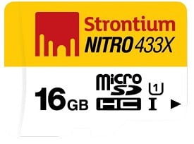 Strontium Nitro 16 GB MicroSDHC Memory Card
