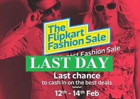 Flipkart Fashion Sale: Clothing, Footwear & Accessories 50% to 80% off + Extra 10% off on Rs.499 & 15% off on Rs.1000 + Banks Offers