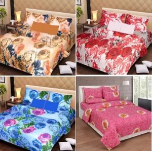100% Cotton Double Bedsheets starts for Rs.449 @ Amazon (For Today Only)
