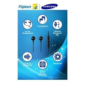 Get Rs.150 Extra Discount on Samsung HS130 with mic In-the-ear Headset for Rs.549 only at Flipkart