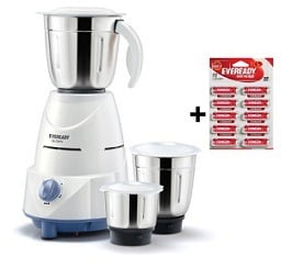 Eveready Glowy 500 W Mixer Grinder for Rs.1299 @ Amazon