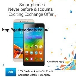 Never Before Discount on Smart Phones – Up to Rs.8000 Off + Extra 10% Cashback on CITI Bank Credit / Debit Cards @ Flipkart