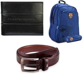 bag, belt, wallet