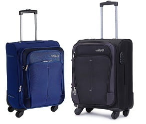 American Tourister Crete Polyester 55cms Softsided Carry-On Luggage worth Rs.7200 for Rs.2642 @ Amazon