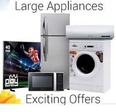 Large Home Appliances: Up to Rs.16000 Off + Extra 15% Cashback with CITI Bank Credit / Debit Card @ Amazon