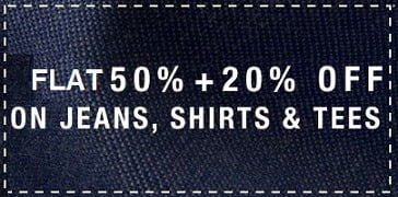 Men’s Branded Clothing – Flat 50% Off + Extra 20% Off @ Amazon (No Min Purchase)