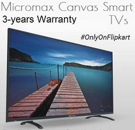 Micromax Smart LED TV – 17% – 47% Off starts Rs. 19,999 with 3 Yrs Warranty @ Flipkart