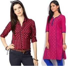 Women’s Clothing – Buy 2 Get 5% Off and Buy 3 Get 10% Off @ Flipkart (Limited Period Offer)
