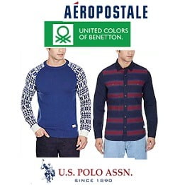 Men’s Clothing ( UCB, U.S. Polo Assn, Aeropostale) – Flat 50% to 70% Off