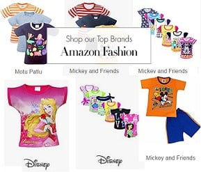 Top Brand Kid’s Clothing – up to 70% Off starts Rs.112 @ Amazon