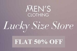Lucky Size Store – Men’s Clothing Flat 50% – 60% Off @ Amazon