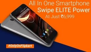 Swipe Elite Power- 4G with VoLTE  (16 GB ROM, 2 GB RAM, 5.5″, 4000 mAh Battery) for Rs.5499 Only