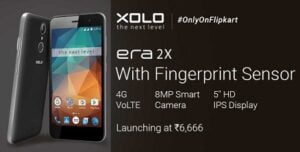 New Launch: XOLO Era 2X (16 GB) with 2GB & 3GB RAM starts Rs.6999 @ Flipkart Exclusively
