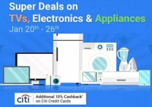 Large & Small Home & Kitchen Appliances: Up to Rs.16000 Off + Extra 10% Cashback with CITI Bank Credit / Debit Card @ Amazon