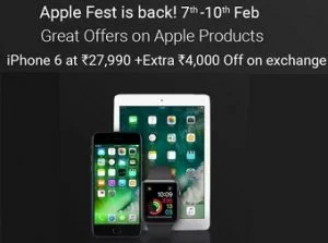 Apple Fest: Great Offers on Apple Products (iPhones, iPads, Macbooks, Smart Watches & Headphones) @ Flipkart (7th-10th Feb)