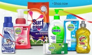 House Hold Cleaning Essentials : Up to 25% Off + Extra up to Rs.1000 Cashback @ Amazon