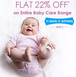 Flat 22% OFF on entire Baby Care range @ Firstcry