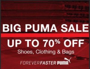 Puma Clothing, Footwear & Accessories Minimum 50% off from Rs.200 @ Amazon
