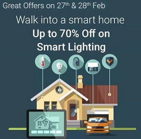 Top Offers on Smart Home Lighting, Security & Monitoring – Up to 70% Off (Valid till 28th Feb)