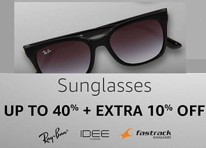 Sunglasses (Rayban, IDEE, Fastrack & more) – Up to 80% Off + Extra 10% Off @ Amazon (Limited Period Offer)