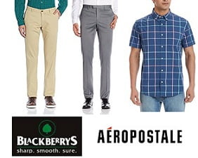 Blackberrys and Aeropostale Men’s Clothing – Minimum 50% Off @ Amazon
